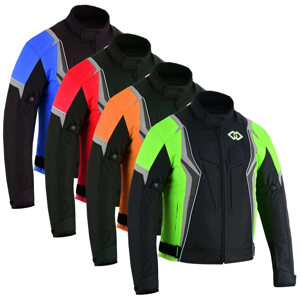 Mens Motorbike Waterproof Cordura Textile Jacket Motorcycle CE Armours