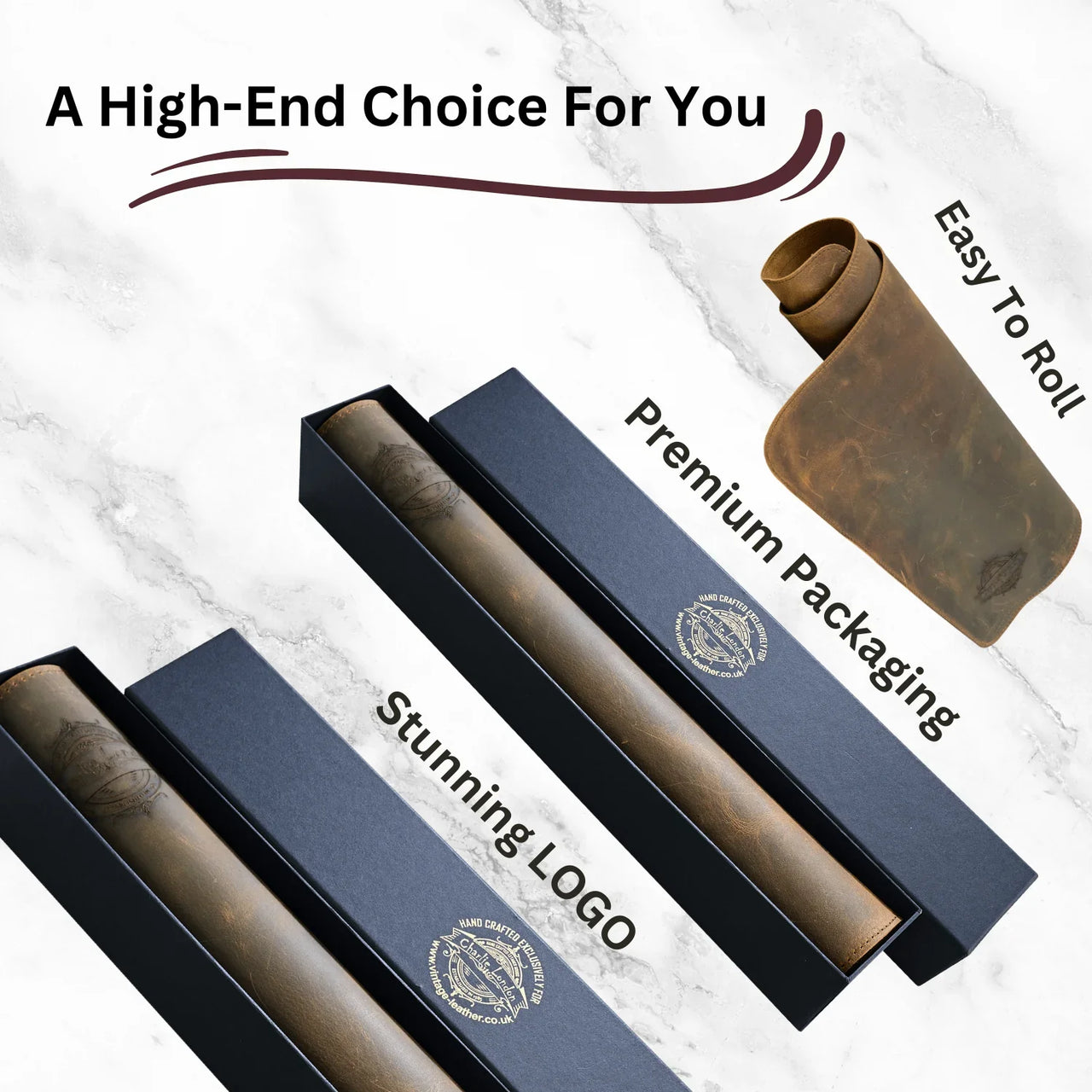 Premium Leather Desk Mat - Non - Slip, Waterproof & Stylish Workspace Upgrad -