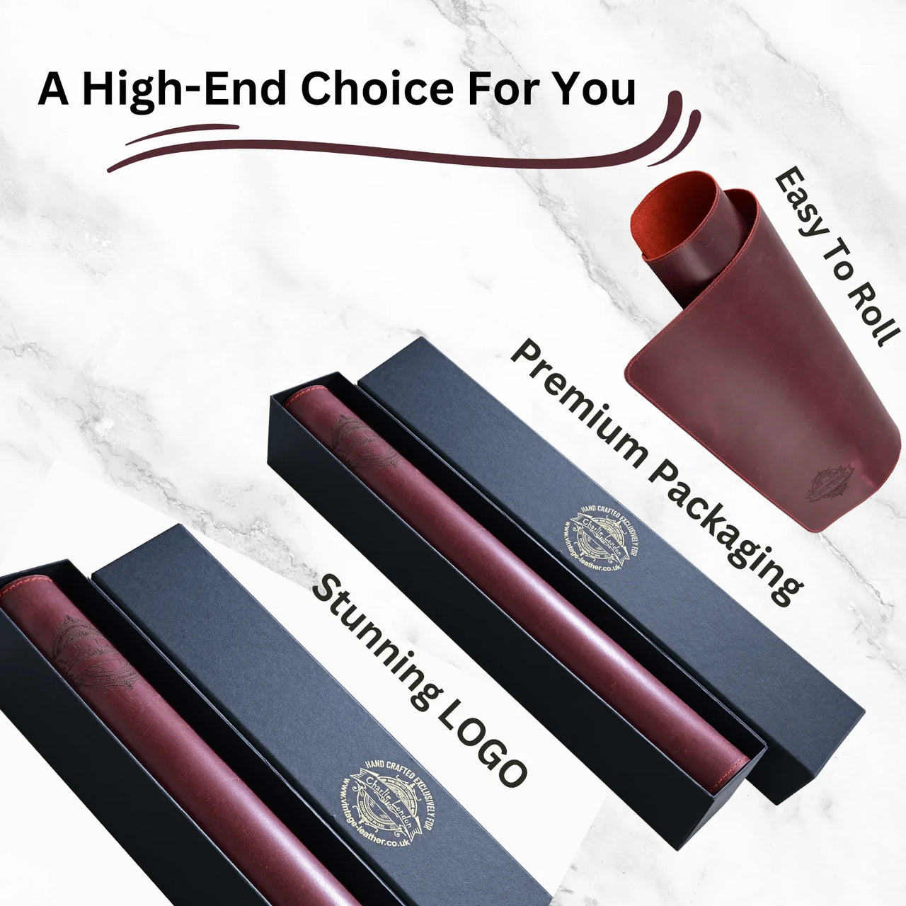 Premium Leather Desk Mat - Non - Slip, Waterproof & Stylish Workspace Upgrad -