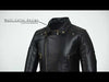 Eddie Tan Mens Motorcycle Biker Long Cotton Jacket quarter length