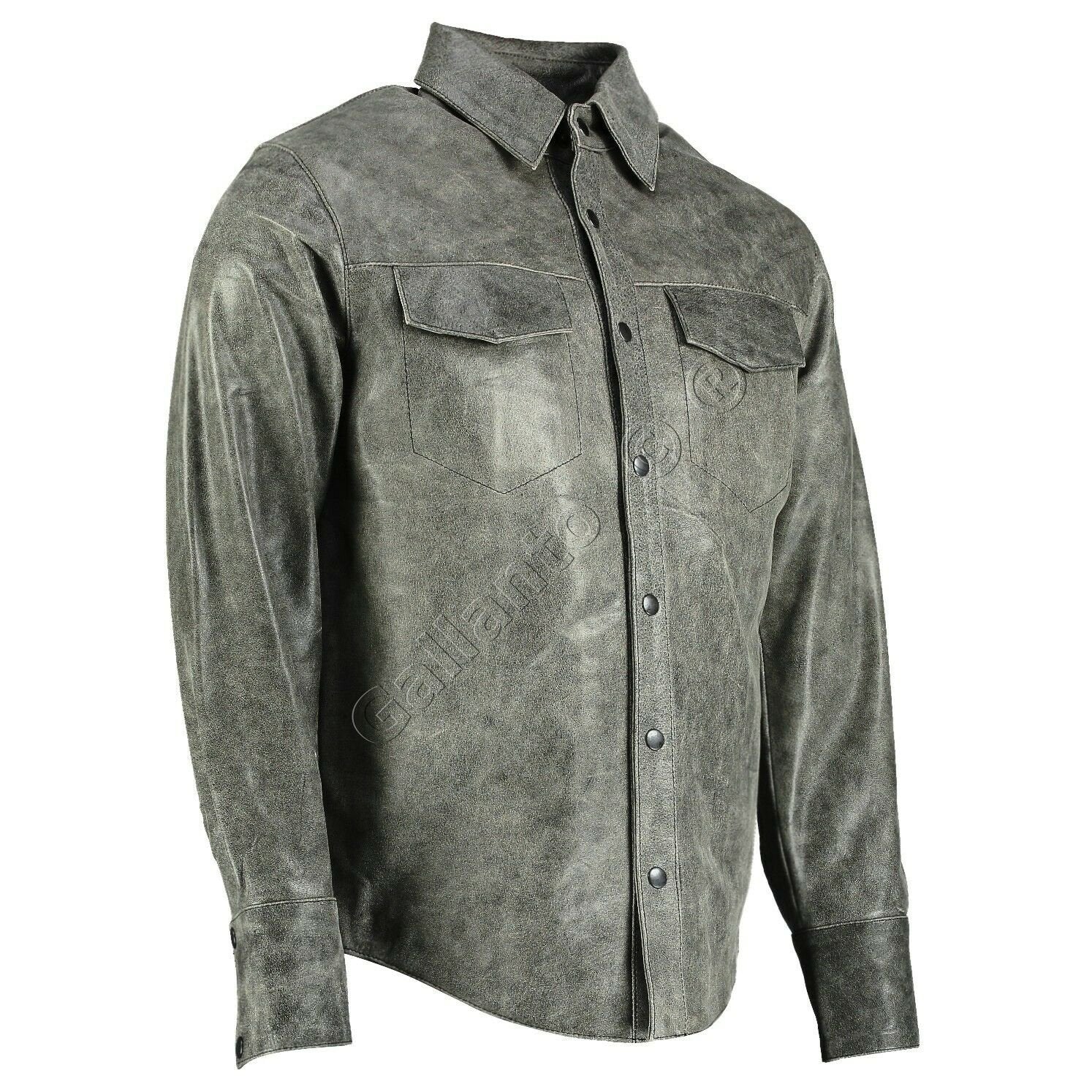 Vintage cheap leather shirt