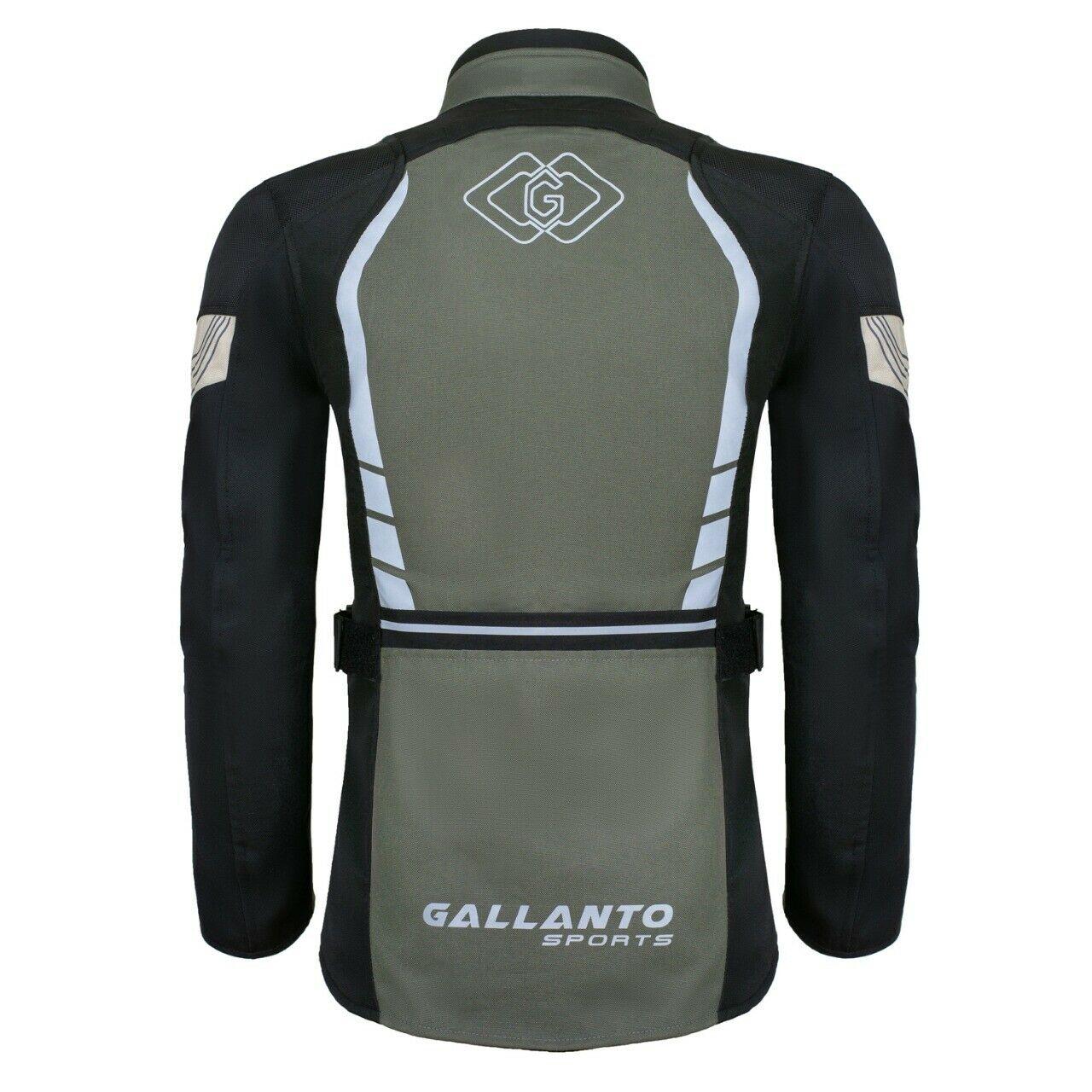 grey and black ladies fabric biker jacket armoured -
