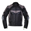 Hawk Black/Grey Textile Biker Motorcycle Waterproof Armoured Jacket -