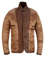 Mens 2 Button Leather Blazer Jacket -