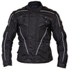 Raven Textile Motorcycle Armoured Jacket (Cordura Fabric Biker Advanced Black -