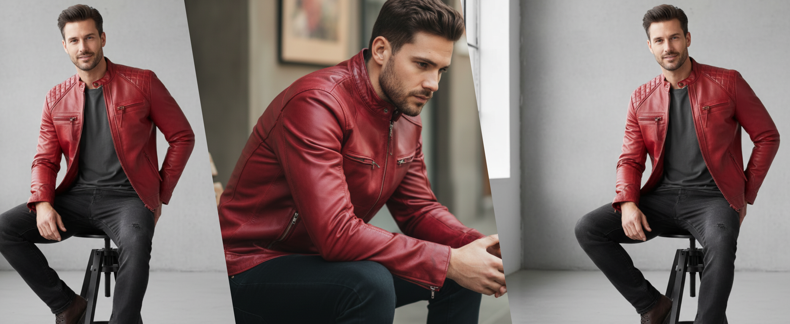 The Allure of Red Leather Motorcycle Jackets: A Bold Fashion Statement