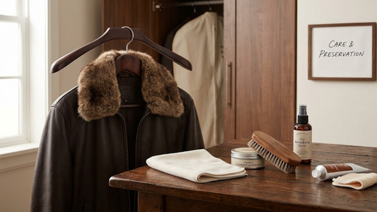 How to Care for a Men's Leather Jacket with a Real Fur Collar
