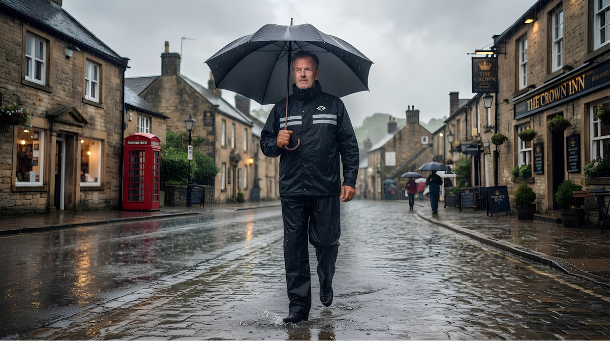 What are the key features of a high-quality men's raincoat?