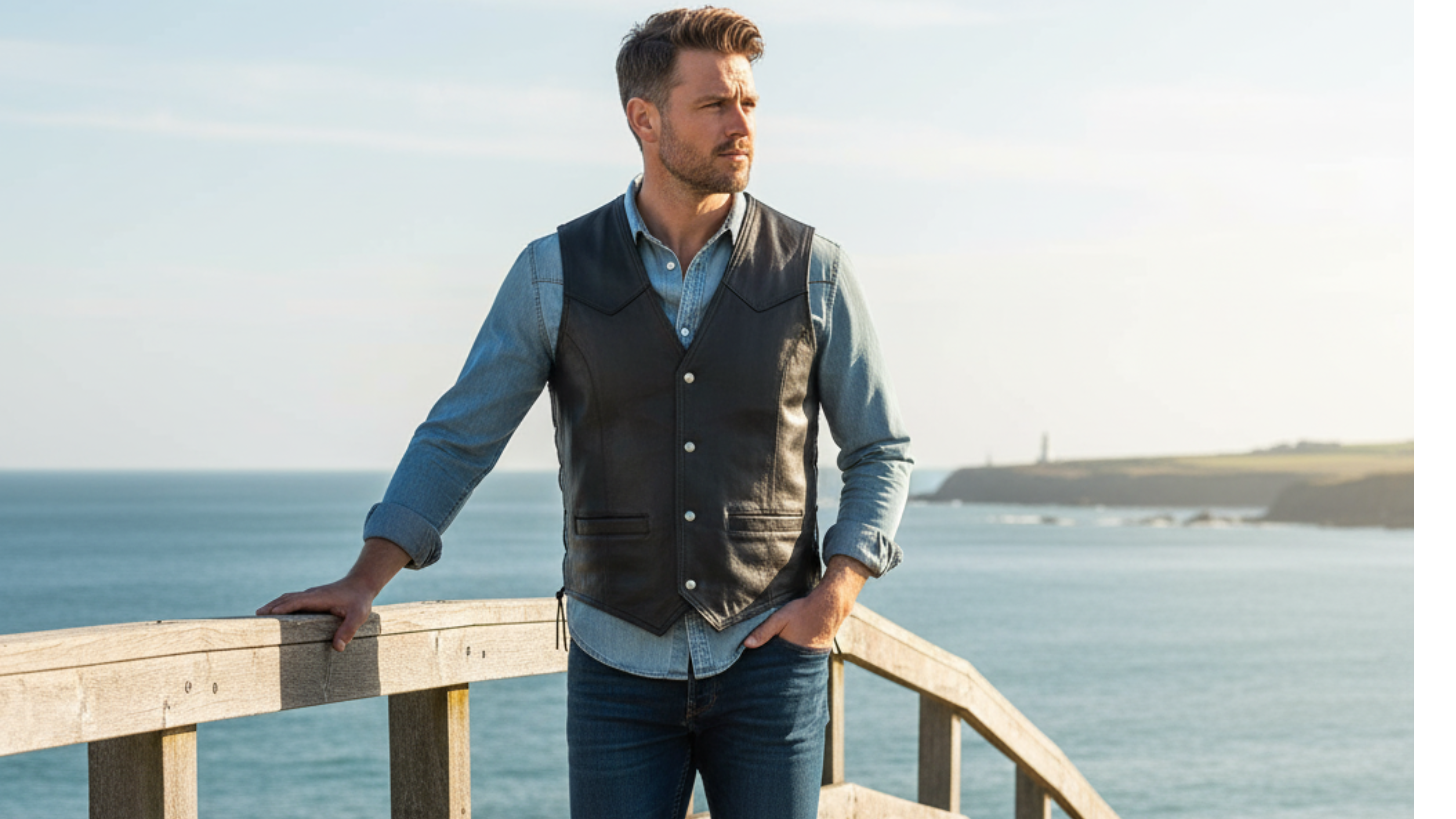 How Men Can Style Leather Vests in Their Casual Wardrobe