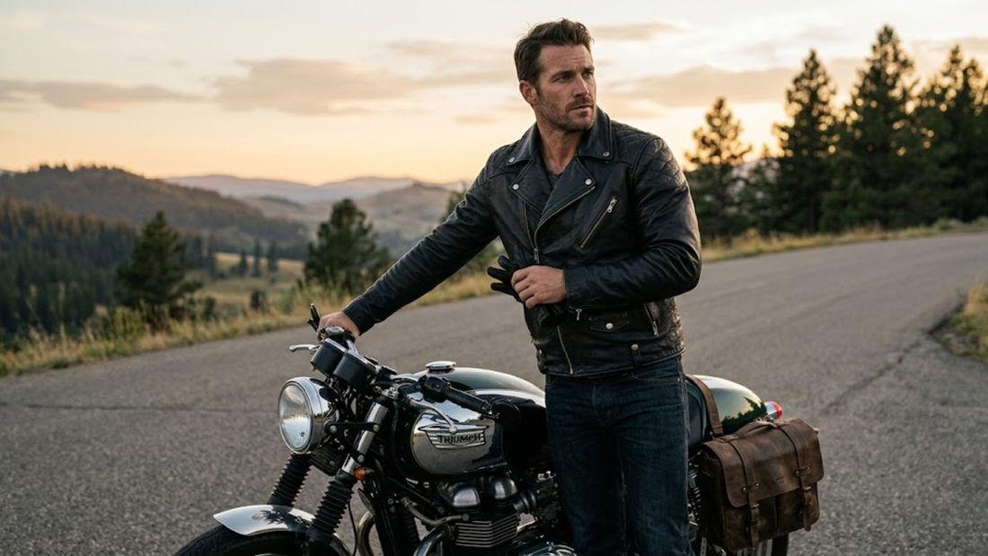 Buy Men’s Heavy-Duty Motorcycle Leather Jackets Online
