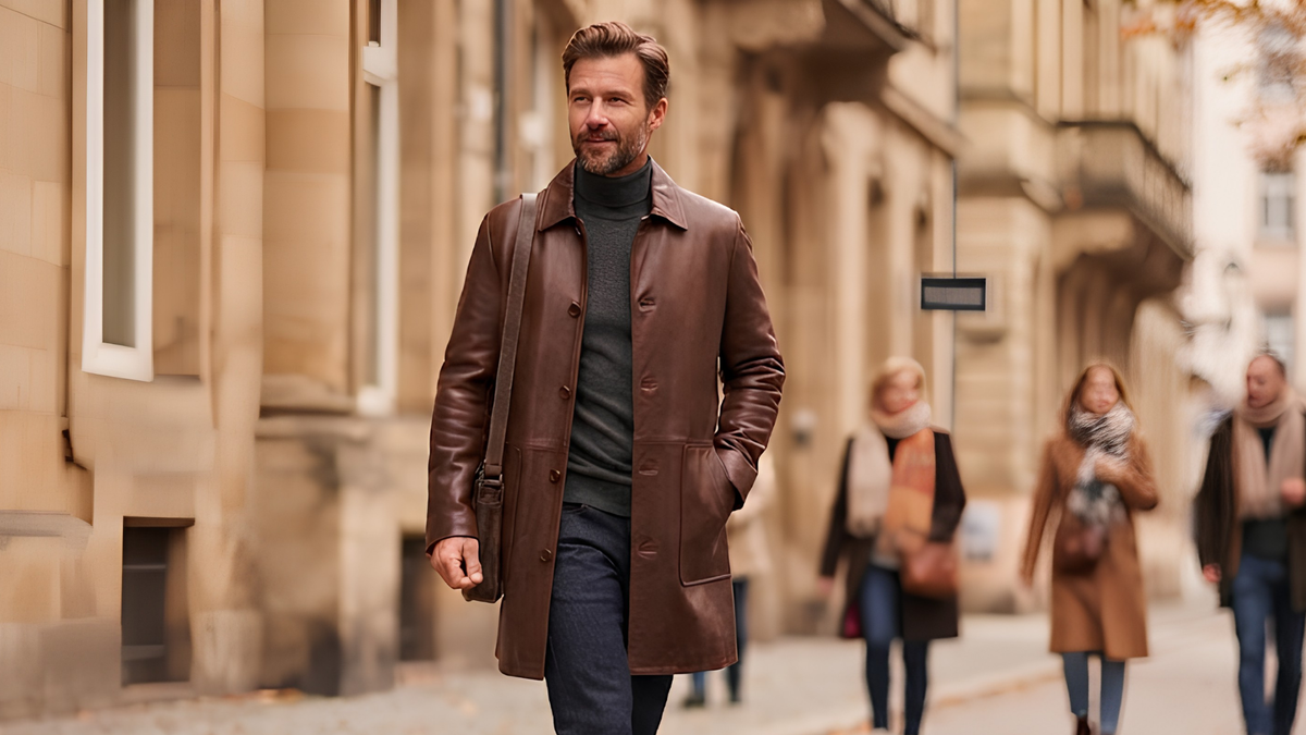 When Is a Brown Leather Jacket Long Style the Right Choice?
