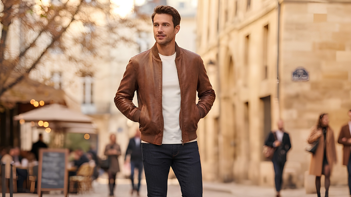 Which Brown Leather Jacket Bomber Men Should Choose for Everyday Style?