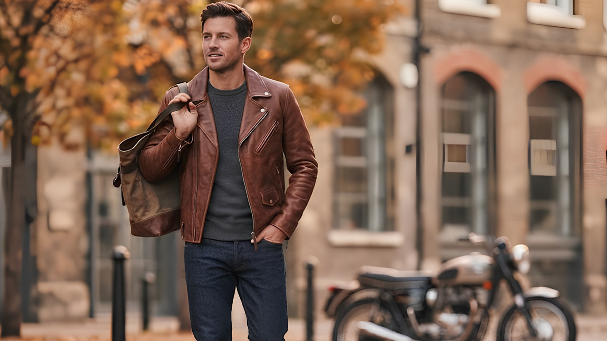 Is a Brown Leather Jacket Biker Style Right for You?