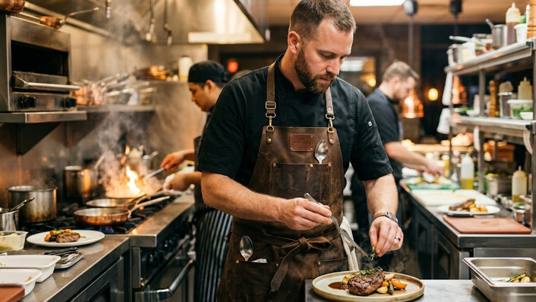 What Makes a Professional Chef Apron? Fabric vs Genuine Leather