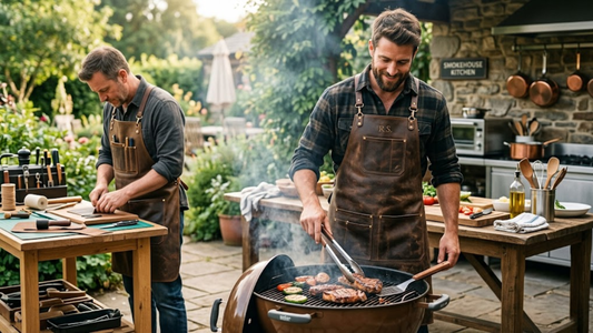 Buy Professional Leather Chef Aprons Online with Premium UK Delivery