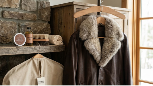 How to Care for a Men's Leather Jacket with a Real Fur Collar