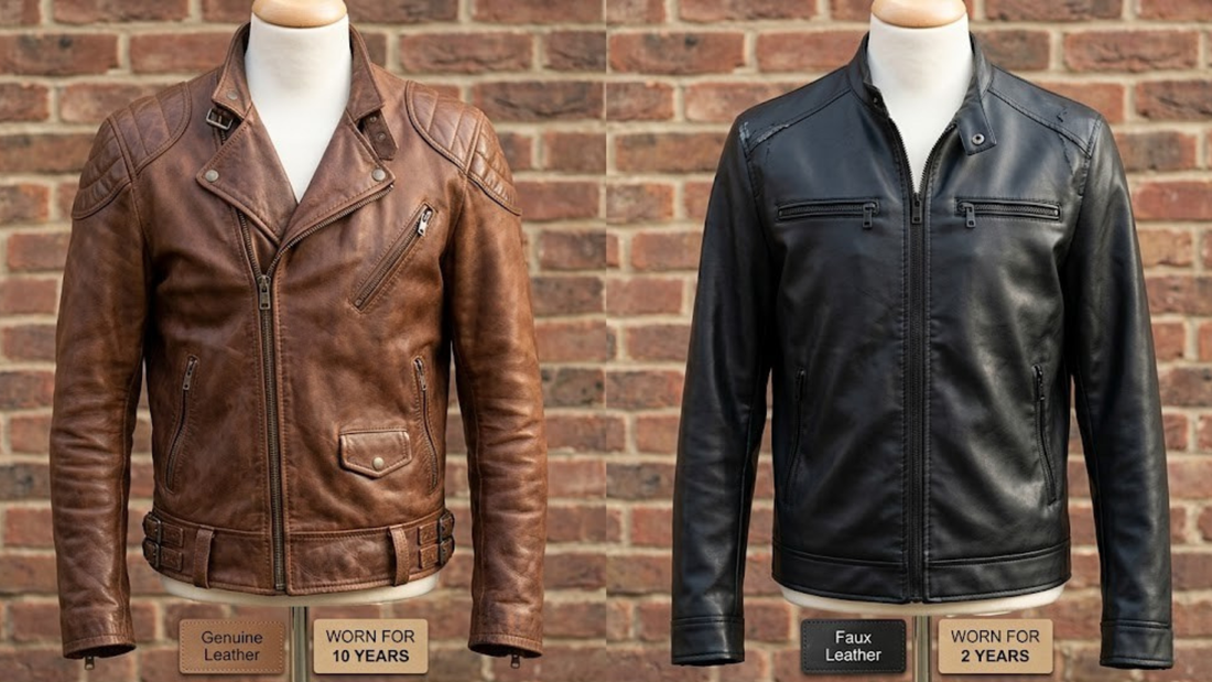 Real Leather vs. Faux: Is a Genuine Brown Leather Jacket Worth the Cost?