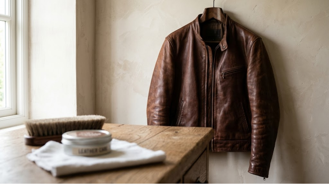 The Ultimate British Guide to Cleaning and Storing Real Leather Jackets