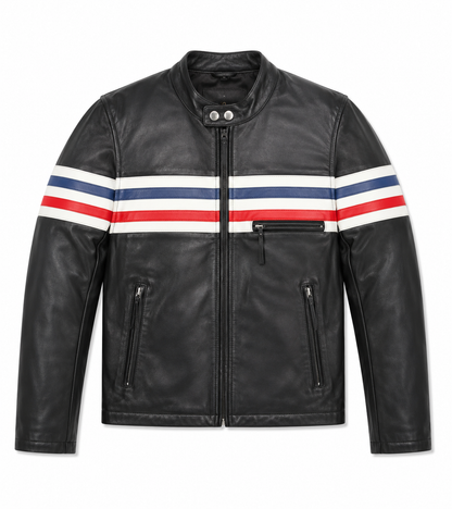Ladies Premium Leather Biker Jacket Size XS | Midnight Black Edition