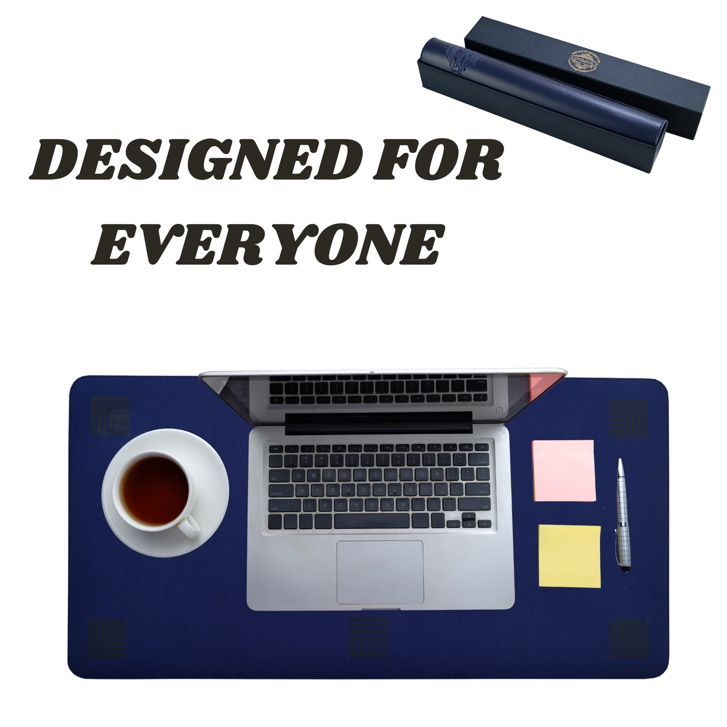 charlie london leather desk mat – 80x40 cm non-slip waterproof pu desk pad