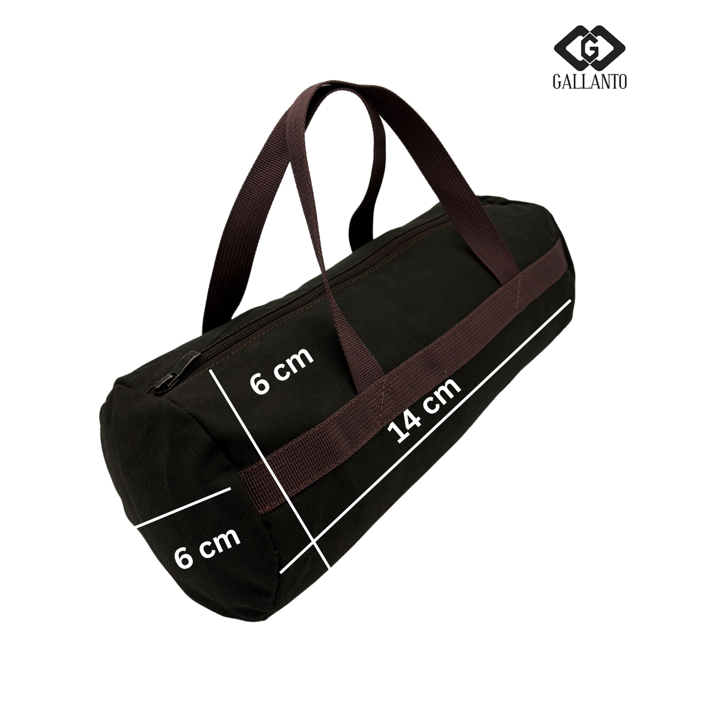 premium heavy duty canvas tool bag-small cylindrical tool bag
