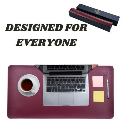 Charlie London Leather Desk Mat – 80x40 cm Non-Slip Waterproof PU Desk Pad