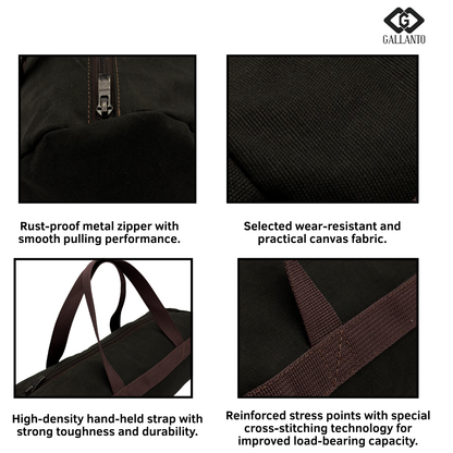 Premium Heavy Duty Canvas Tool Bag-Small Cylindrical Tool Bag
