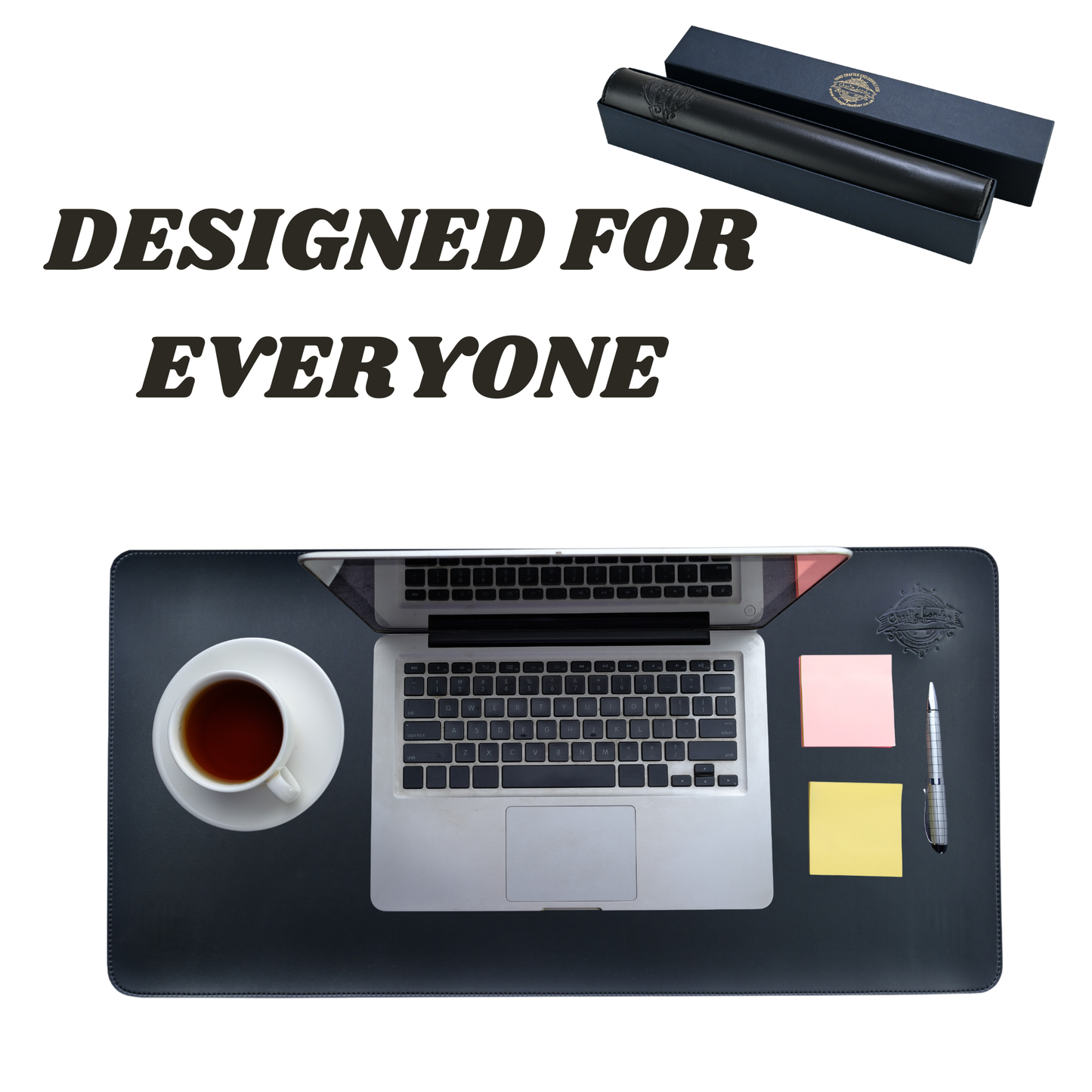 charlie london leather desk mat – 80x40 cm non-slip waterproof pu desk pad