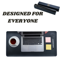 Charlie London Leather Desk Mat – 80x40 cm Non-Slip Waterproof PU Desk Pad