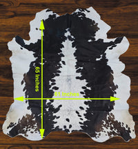 241 - 13 Cow Skin Hair on Hide 100% Pure Cow Hide Large Decorative/Carpet/Rug/Wall Leather - 