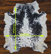 241 - 16 Cow Skin Hair on Hide 100% Pure Cow Hide Large Decorative/Carpet/Rug/Wall Leather - 