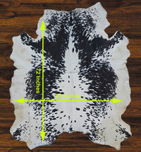 241 - 16 Cow Skin Hair on Hide 100% Pure Cow Hide Large Decorative/Carpet/Rug/Wall Leather - 