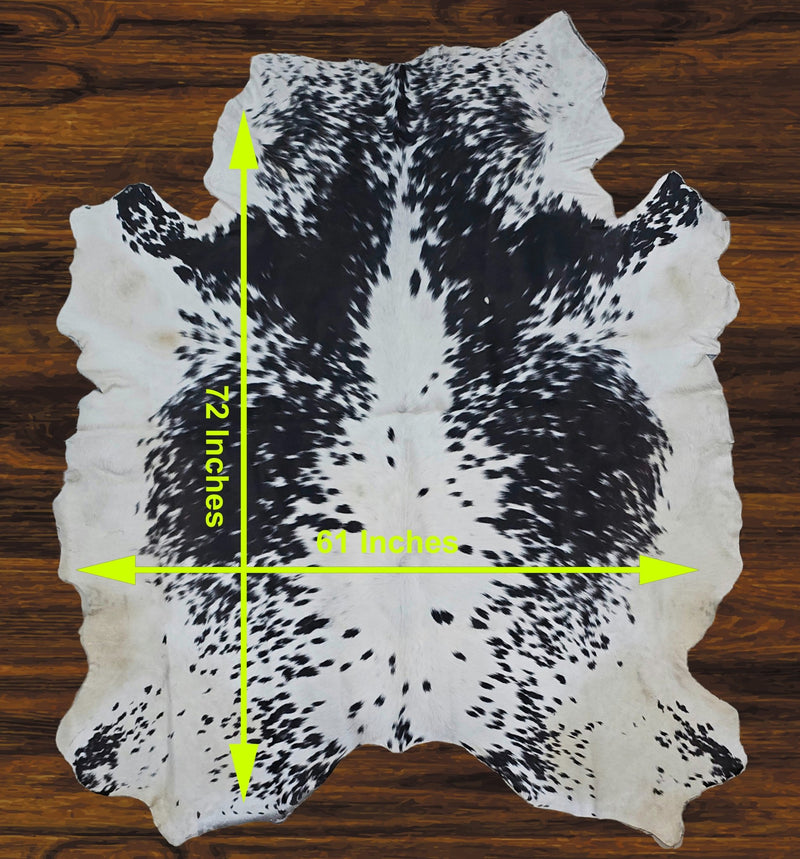 241 - 16 Cow Skin Hair on Hide 100% Pure Cow Hide Large Decorative/Carpet/Rug/Wall Leather - 