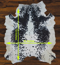 241 - 16 Cow Skin Hair on Hide 100% Pure Cow Hide Large Decorative/Carpet/Rug/Wall Leather - 