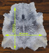241 - 21 Cow Skin Hair on Hide 100% Pure Cow Hide Large Decorative/Carpet/Rug/Wall Leather - 