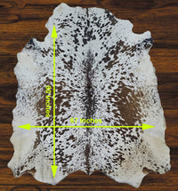 241 - 23 Cow Skin Hair on Hide 100% Pure Cow Hide Large Decorative/Carpet/Rug/Wall Leather - 