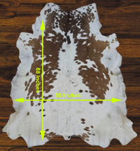 241 - 25 Cow Skin Hair on Hide 100% Pure Cow Hide Large Decorative/Carpet/Rug/Wall Leather - 