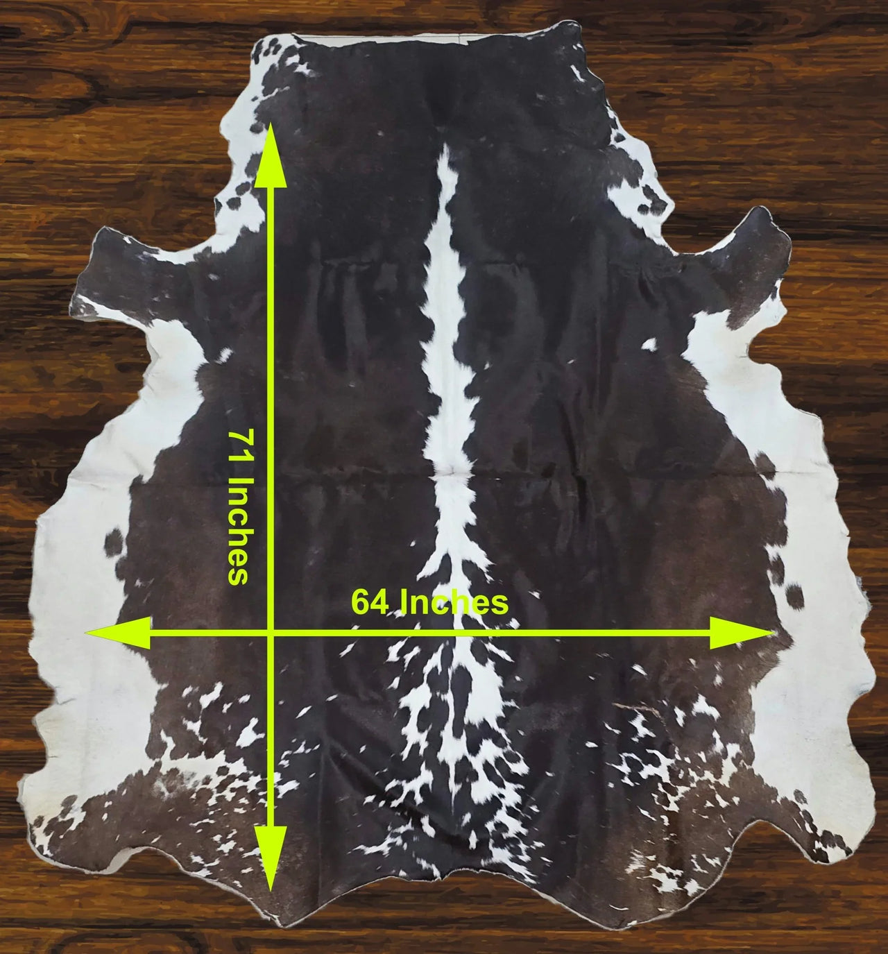 241 - 27 Cow Skin Hair on Hide 100% Pure Cow Hide Large Decorative/Carpet/Rug/Wall Leather - 