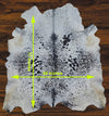 241 - 29 Cow Skin Hair on Hide 100% Pure Cow Hide Large Decorative/Carpet/Rug/Wall Leather - 