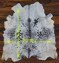 241 - 29 Cow Skin Hair on Hide 100% Pure Cow Hide Large Decorative/Carpet/Rug/Wall Leather - 