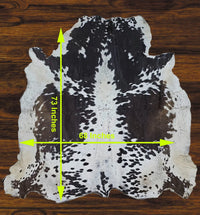 241 - 31 Cow Skin Hair on Hide 100% Pure Cow Hide Large Decorative/Carpet/Rug/Wall Leather - 