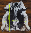241 - 7 Cow Skin Hair on Hide 100% Pure Cow Hide Large Decorative/Carpet/Rug/Wall Leather - 