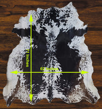 241 - 7 Cow Skin Hair on Hide 100% Pure Cow Hide Large Decorative/Carpet/Rug/Wall Leather - 