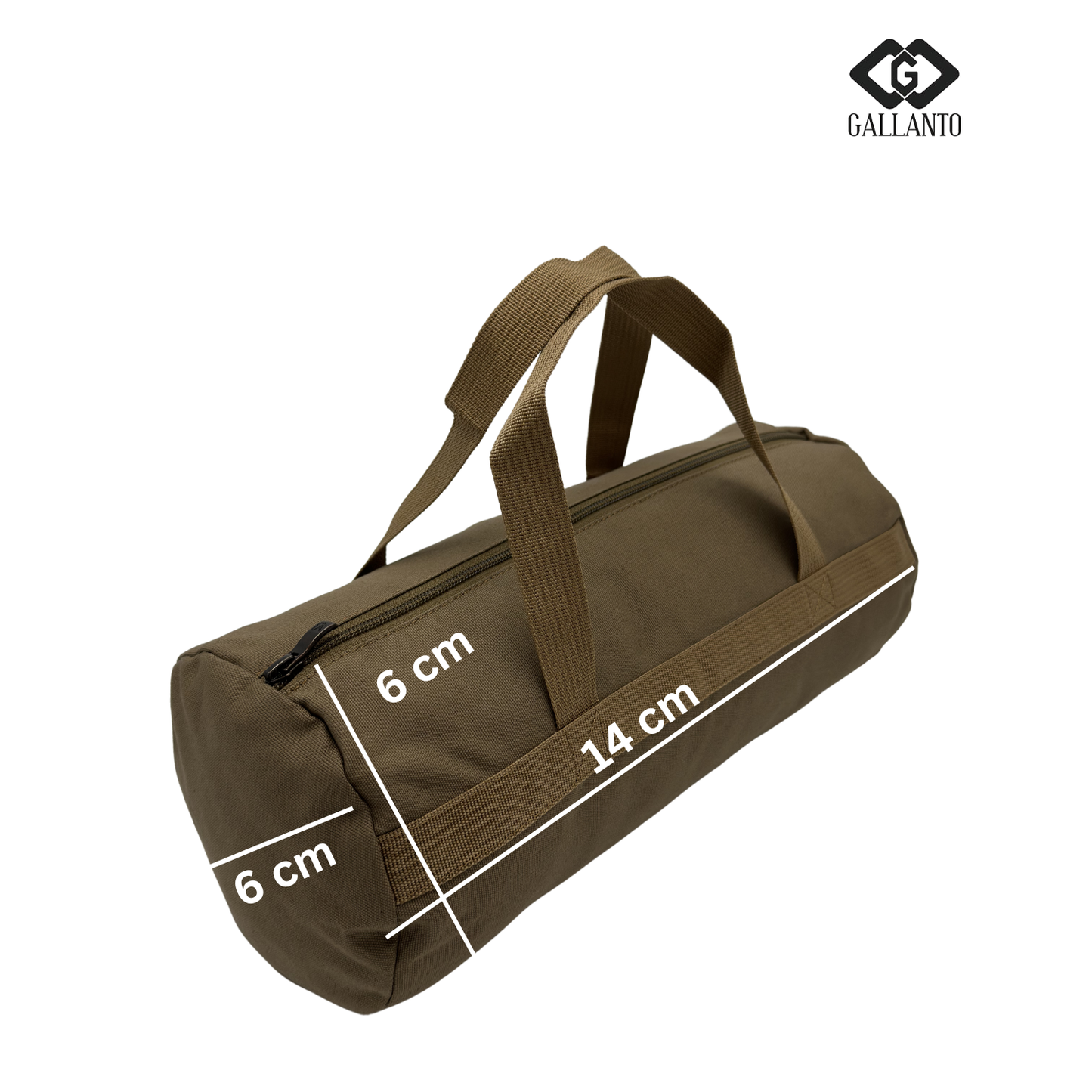 premium heavy duty canvas tool bag-small cylindrical tool bag