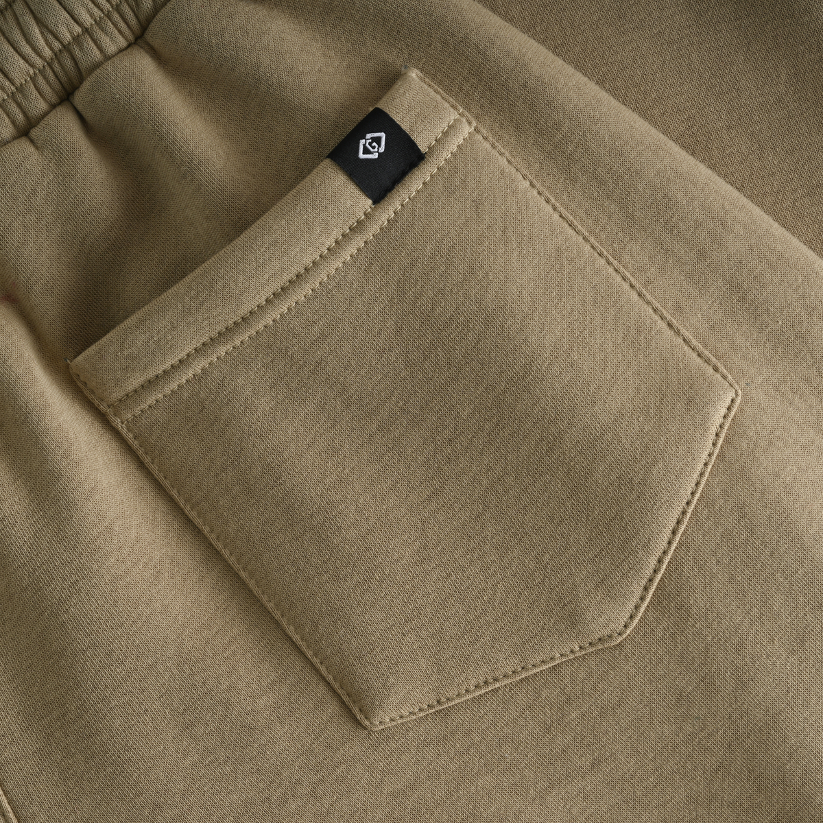 Organic Cotton Track Pant with Fleece and Elasticated Waistband