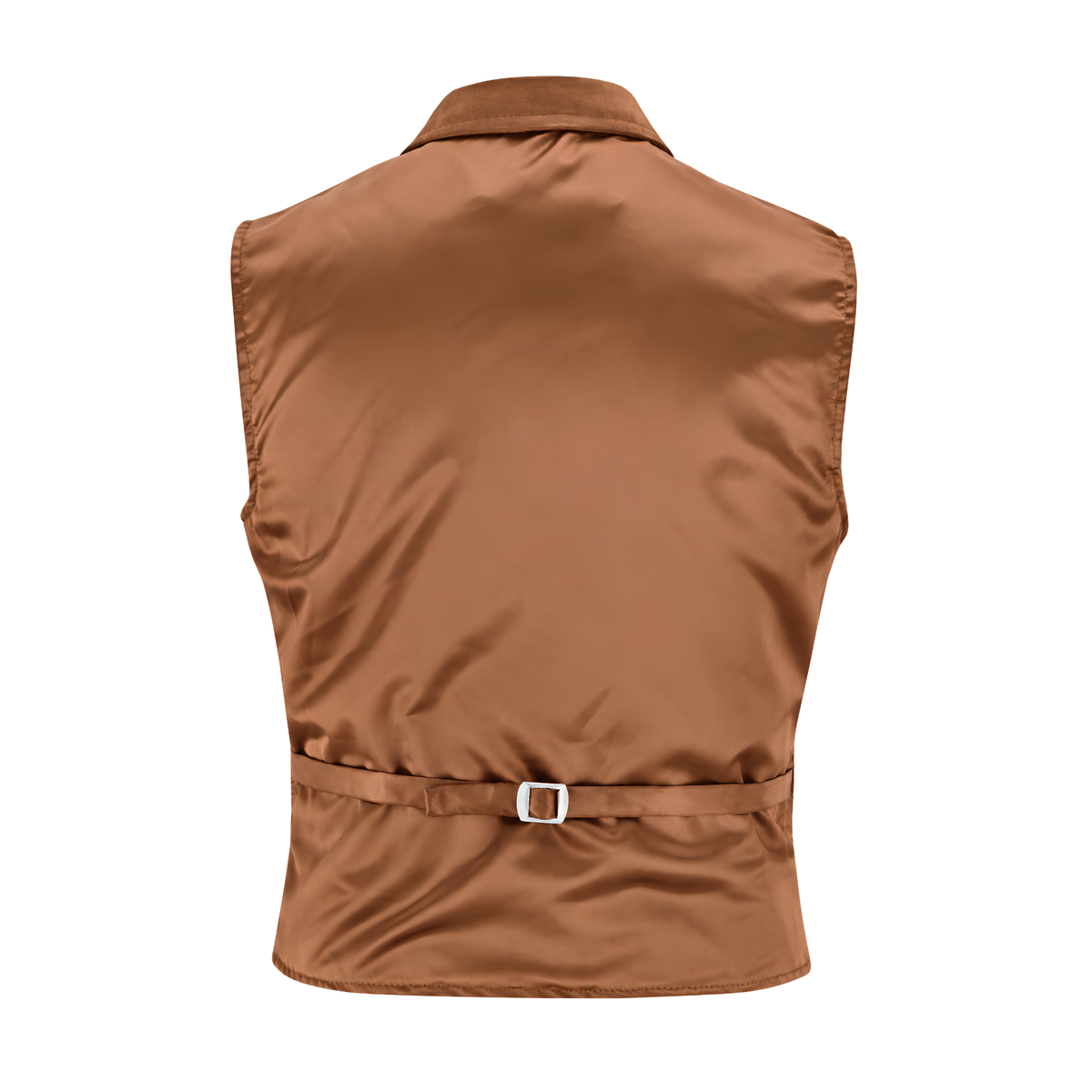 Mens Blazer Style Formal Black Suede Leather Waistcoat Vest