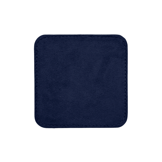 4 Pack Original Leather Coasters Set with Holder – 4 Inch Round Drink Mats - 