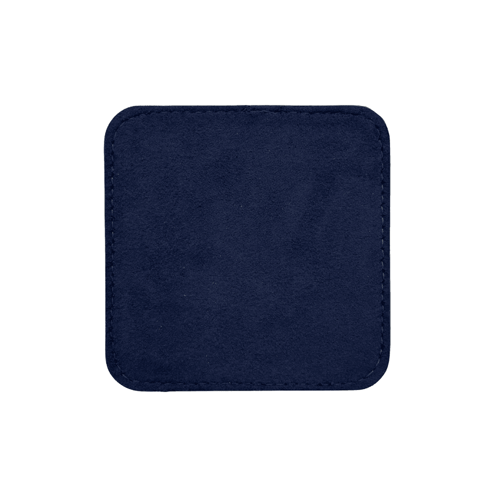 4 pack original leather coasters set with holder – 4 inch round drink mats - 