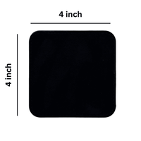 4 Pack Original Leather Coasters Set with Holder – 4 Inch Round Drink Mats - 