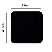 4 Pack Original Leather Coasters Set with Holder – 4 Inch Round Drink Mats - 